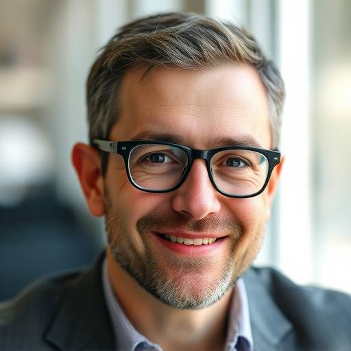 Headshot of Mr. Alistair Finch, wearing glasses and a friendly expression