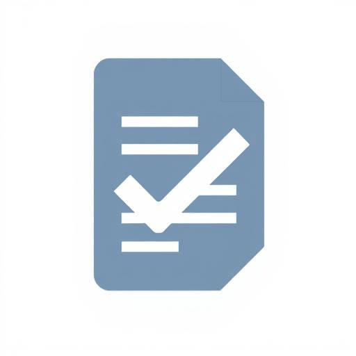 Terms and Conditions Icon: A stylized document with a checkmark.